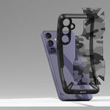 Противоударен Хибриден Калъф за Samsung S24 Plus, Ringke Fusion X Camouflage Case, Черен (5)