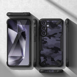 Противоударен Хибриден Калъф за Samsung S24 Plus, Ringke Fusion X Camouflage Case, Черен (6)