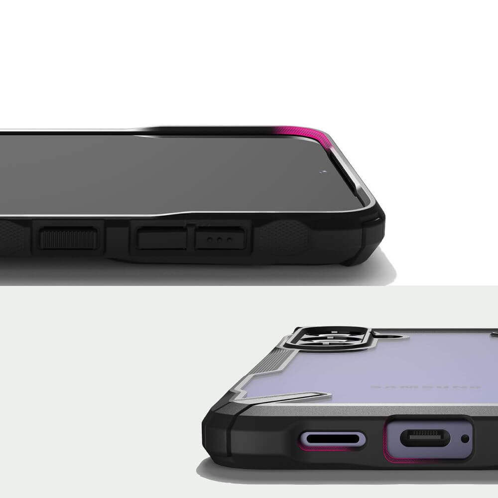 Противоударен Хибриден Калъф за Samsung S24 Plus, Ringke Fusion X Case, Черен (4)