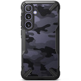 Противоударен Хибриден Калъф за Samsung S24 Plus, Ringke Fusion X Camouflage Case, Черен (3)