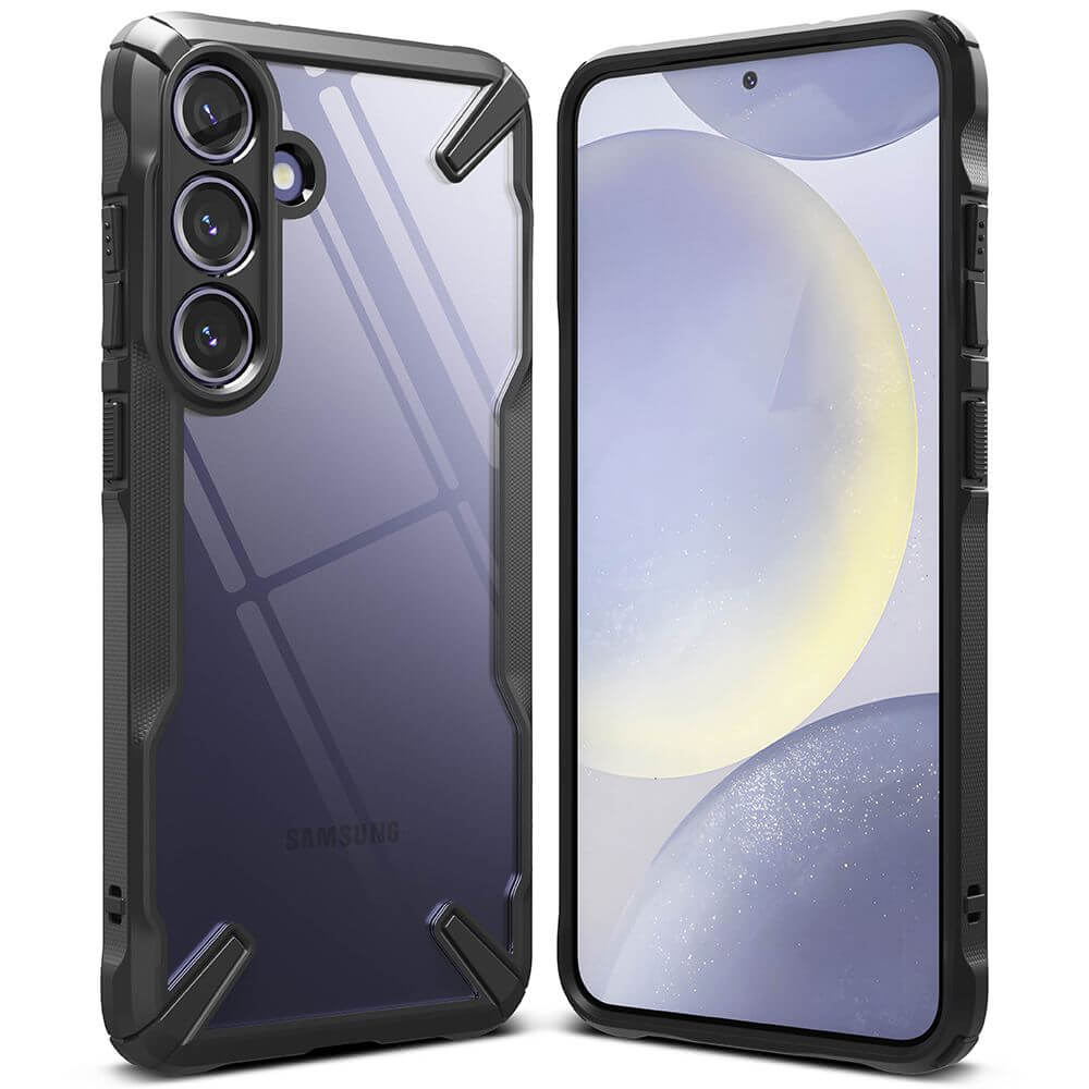 Противоударен Хибриден Калъф за Samsung S24 Plus, Ringke Fusion X Case, Черен (2)