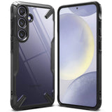 Противоударен Хибриден Калъф за Samsung S24 Plus, Ringke Fusion X Case, Черен (2)