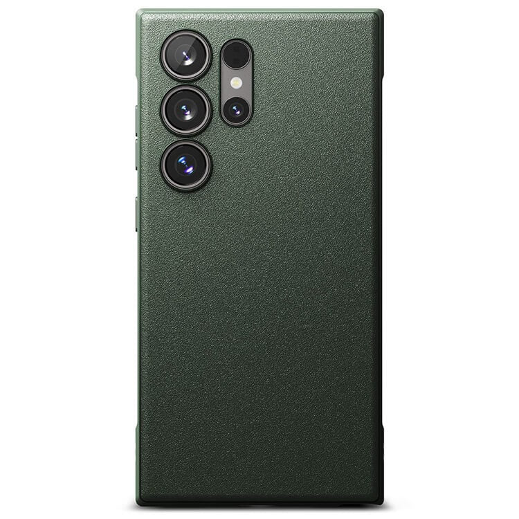 Противоударен Силиконов Калъф за Samsung S24 Ultra, Ringke Onyx Case, Зелен (3)