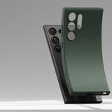Противоударен Силиконов Калъф за Samsung S24 Ultra, Ringke Onyx Case, Зелен (5)
