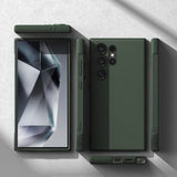 Противоударен Силиконов Калъф за Samsung S24 Ultra, Ringke Onyx Case, Зелен (7)