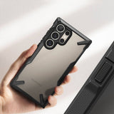 Противоударен Хибриден Калъф за Samsung S24 Ultra, Ringke Fusion X Case, Черен (6)