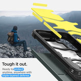 Противоударен Хибриден Калъф за Samsung S24, Spigen Tough Armor Case, Зелен (6)