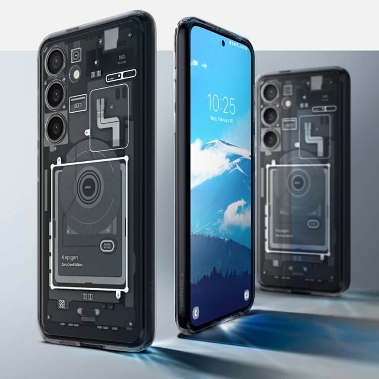 Хибриден Калъф за Samsung S24, Spigen Zero One Ultra Hybrid Case, Черен (8)