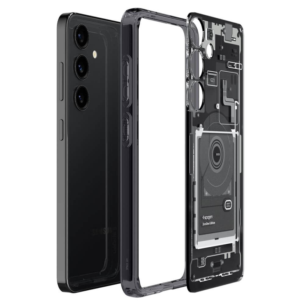 Хибриден Калъф за Samsung S24, Spigen Zero One Ultra Hybrid Case, Черен (7)
