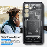 Хибриден Калъф за Samsung S24, Spigen Zero One Ultra Hybrid Case, Черен (9)