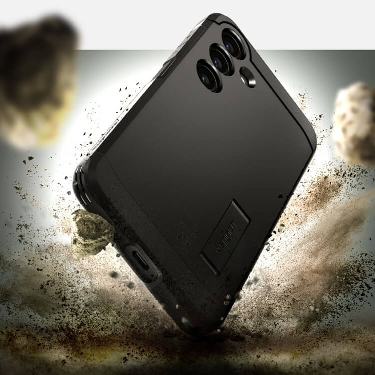 Противоударен Хибриден Калъф за Samsung S24, Spigen Tough Armor Case, Черен (7)