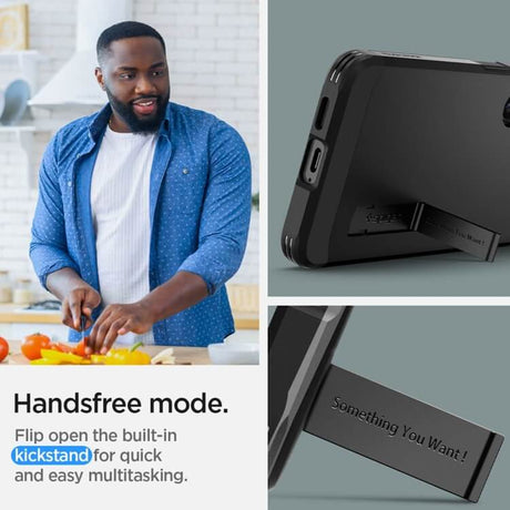 Противоударен Хибриден Калъф за Samsung S24, Spigen Tough Armor Case, Черен (8)