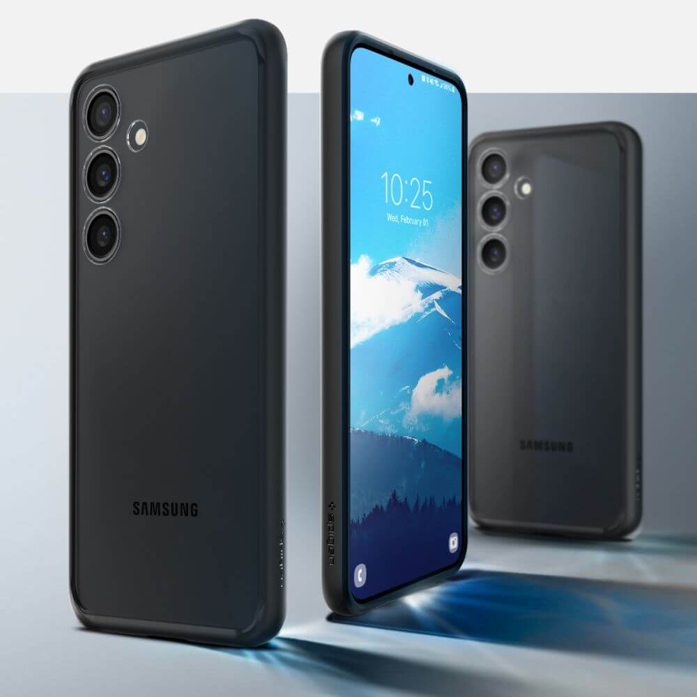 Противоударен Хибриден Калъф за Samsung S24, Spigen Ultra Hybrid Case, Черен (8)