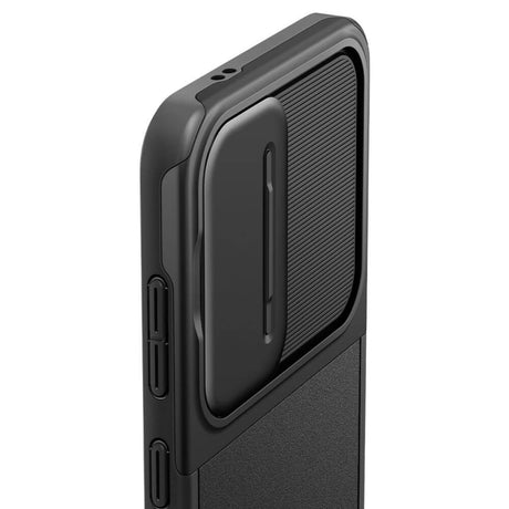 Калъф с Камерен Предпазител за Samsung S24, Spigen Optik Armor Case, Черен (7)