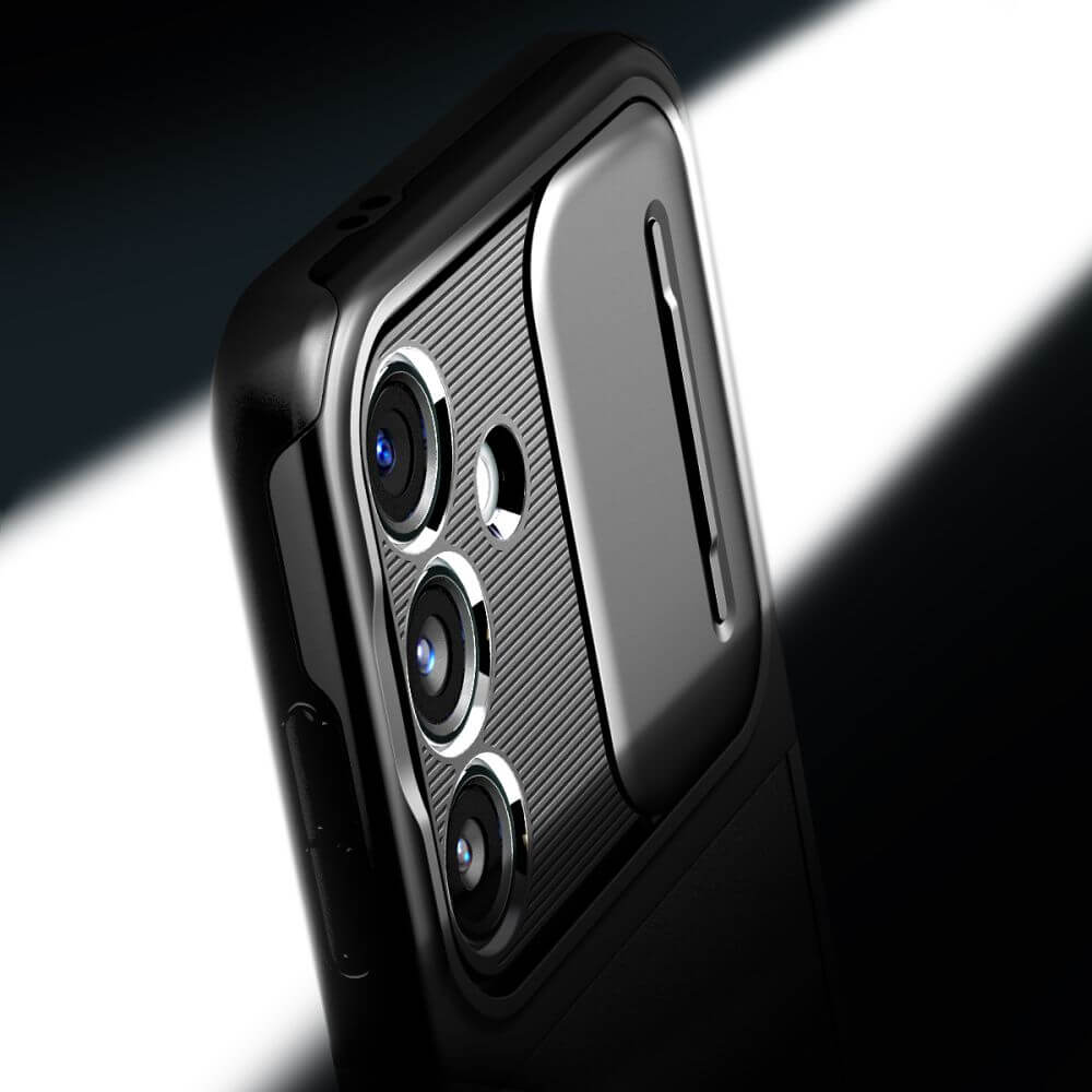 Калъф с Камерен Предпазител за Samsung S24, Spigen Optik Armor Case, Черен (8)