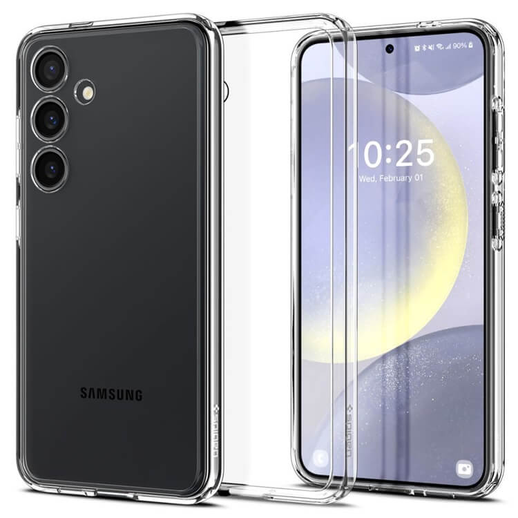 Противоударен Хибриден Калъф за Samsung S24, Spigen Ultra Hybrid Case, Прозрачен