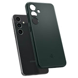 Противоударен Калъф за Samsung S24, Spigen Thin Fit Case, Зелен (4)