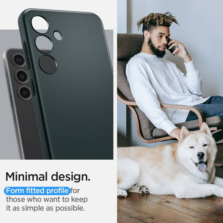 Противоударен Калъф за Samsung S24, Spigen Thin Fit Case, Зелен (7)