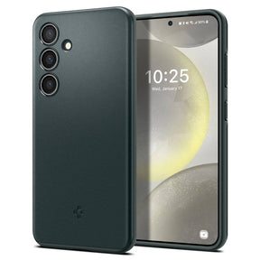 Противоударен Калъф за Samsung S24, Spigen Thin Fit Case, Зелен