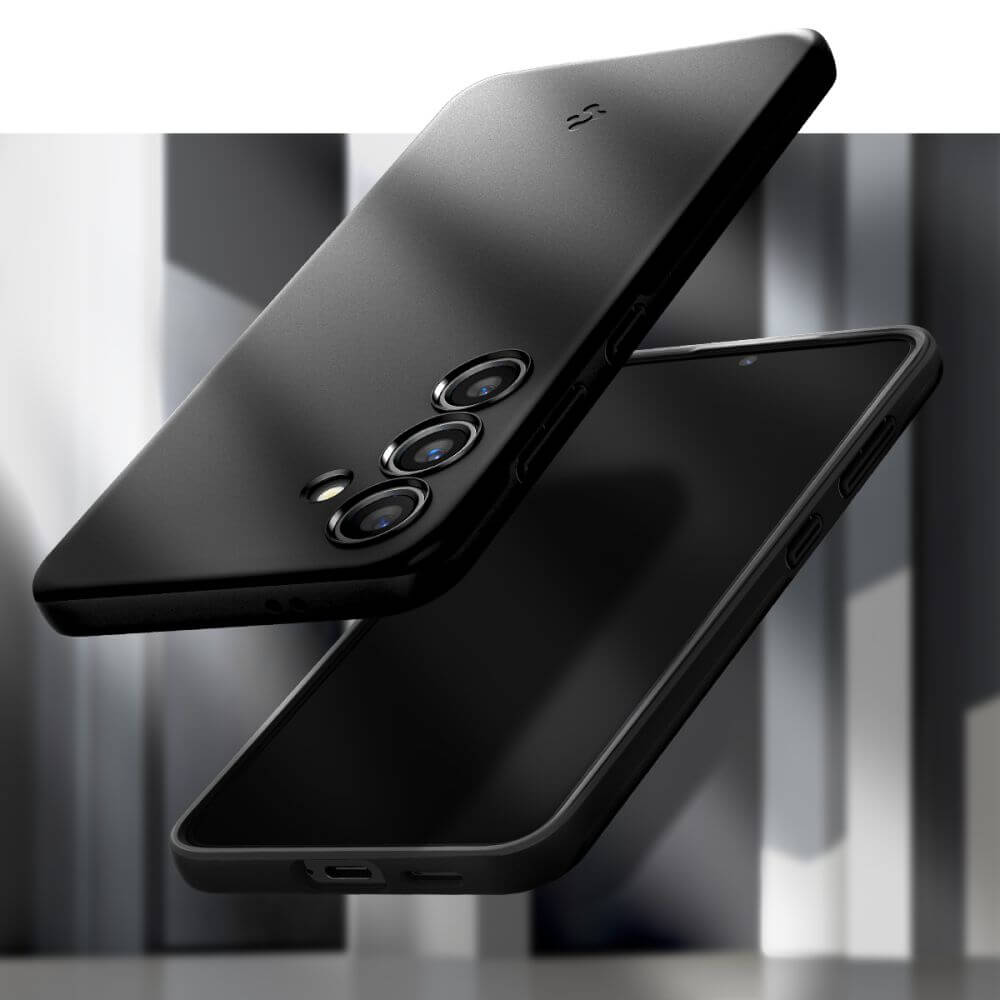 Противоударен Калъф за Samsung S24, Spigen Thin Fit Case, Черен (6)