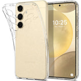 Блестящ Калъф за Samsung S24, Spigen Liquid Crystal Glitter Quartz Case, Прозрачен (3)