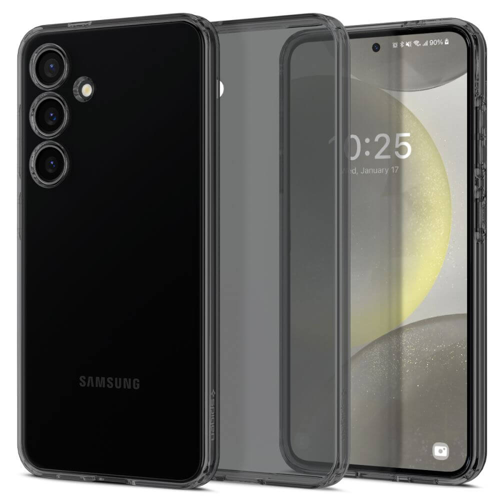 Силиконов Калъф за Samsung S24, Spigen Liquid Space Crystal Case, Черен