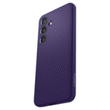 Противоударен Силиконов Калъф за Samsung S24, Spigen Liquid Air Case, Тъмно Лилав (6)