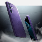 Противоударен Силиконов Калъф за Samsung S24, Spigen Liquid Air Case, Тъмно Лилав (9)