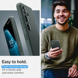 Противоударен Силиконов Калъф за Samsung S24, Spigen Liquid Air Case, Зелен (10)