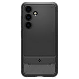 Противоударен Силиконов Калъф за Samsung S24, Spigen Rugged Armor Case, Черен (2)