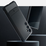Противоударен Силиконов Калъф за Samsung S24, Spigen Rugged Armor Case, Черен (8)