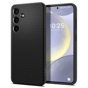 Противоударен Силиконов Калъф за Samsung S24, Spigen Liquid Air Case, Черен