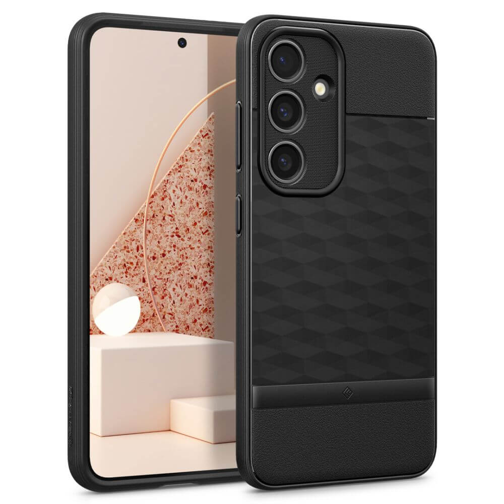 Противоударен Калъф за Samsung S24 Plus, Spigen Caseology Parallax, Черен