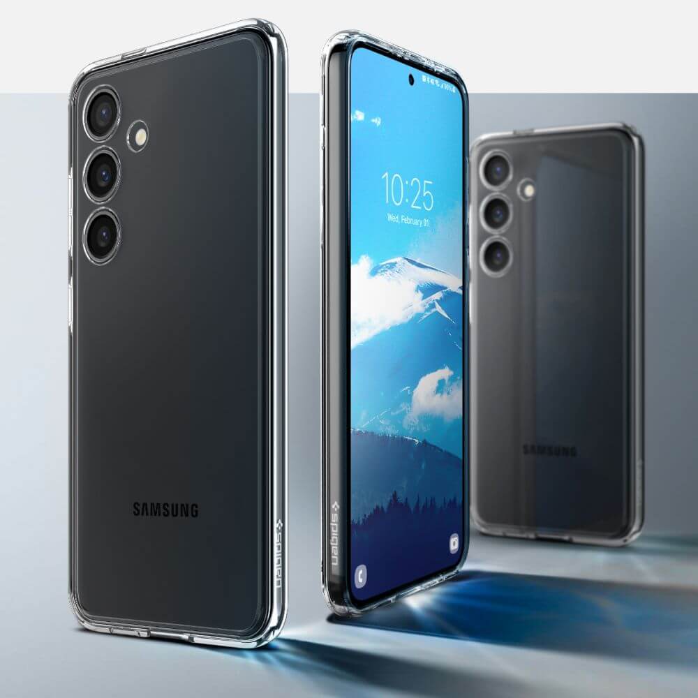 Противоударен Хибриден Калъф за Samsung S24 Plus, Spigen Ultra Hybrid Case, Прозрачен (7)