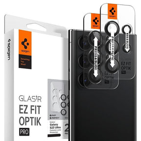 Протектор за Камерата на Samsung S24 Ultra, Spigen EZ Fit Optik Pro Glass tR 2бр., Черен