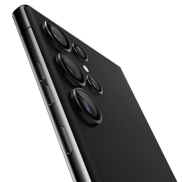 Протектор за Камерата на Samsung S24 Ultra, Spigen EZ Fit Optik Pro Glass tR 2бр., Черен (6)