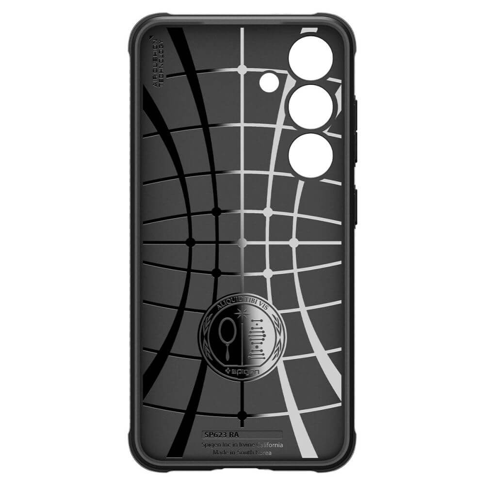 Противоударен Силиконов Калъф за Samsung S24 Plus, Spigen Rugged Armor Case, Черен (3)