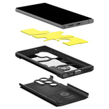 Противоударен Хибриден Калъф за Samsung S24 Ultra, Spigen Tough Armor Case, Черен (7)