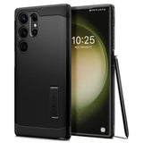 Противоударен Хибриден Калъф за Samsung S24 Ultra, Spigen Tough Armor Case, Черен