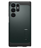 Противоударен Хибриден Калъф за Samsung S24 Ultra, Spigen Tough Armor Case, Зелен