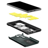 Противоударен Хибриден Калъф за Samsung S24 Ultra, Spigen Tough Armor Case, Зелен (4)