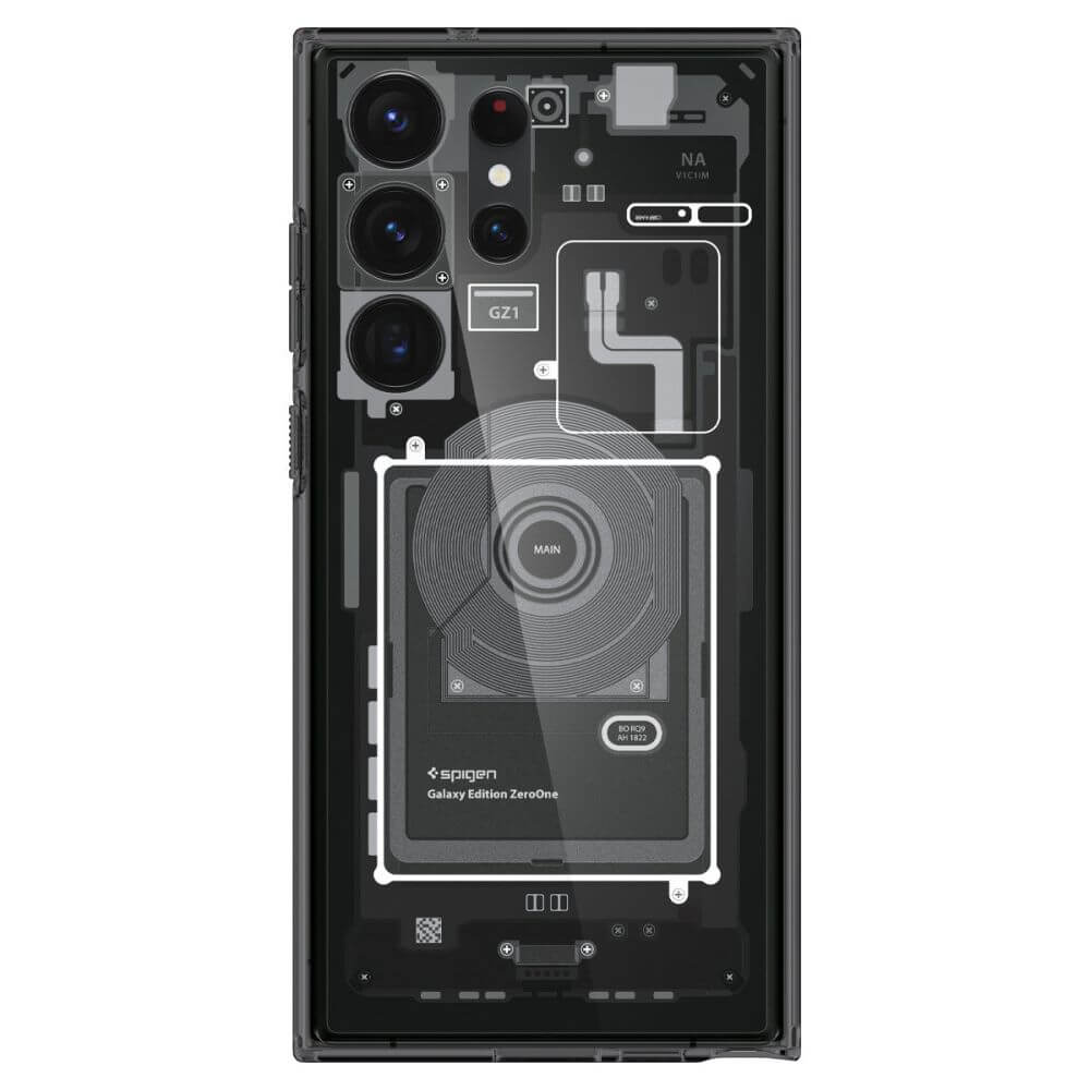 Хибриден Калъф за Samsung S24 Ultra, Spigen Zero One Ultra Hybrid Case, Черен