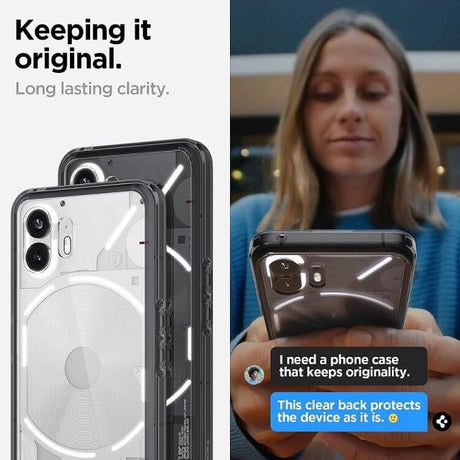 Противоударен Калъф за Nothing Phone 2, Spigen Ultra Hybrid Space Case, Черен (5)