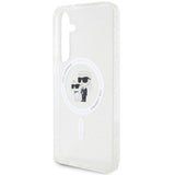 Magsafe Калъф за Samsung S24 Plus, Karl Lagerfeld IML Karl & Choupette Case, Прозрачен (3)