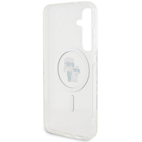 Magsafe Калъф за Samsung S24 Plus, Karl Lagerfeld IML Karl & Choupette Case, Прозрачен (7)
