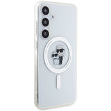 Magsafe Калъф за Samsung S24 Plus, Karl Lagerfeld IML Karl & Choupette Case, Прозрачен (5)