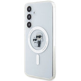 Magsafe Калъф за Samsung S24, Karl Lagerfeld IML Karl & Choupette Case, Прозрачен (2)