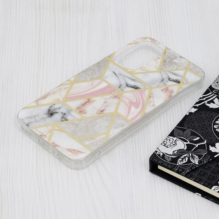 Дамски Калъф за Samsung A15, GKK Elegant Marble Case, Розов (2)