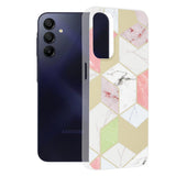 Дамски Калъф за Samsung A15, GKK Elegant Marble Case, Златист