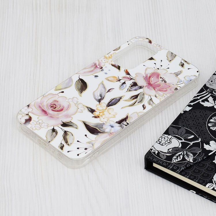 Дамски Калъф за Samsung A15, GKK Elegant Flower Case, Бял (4)